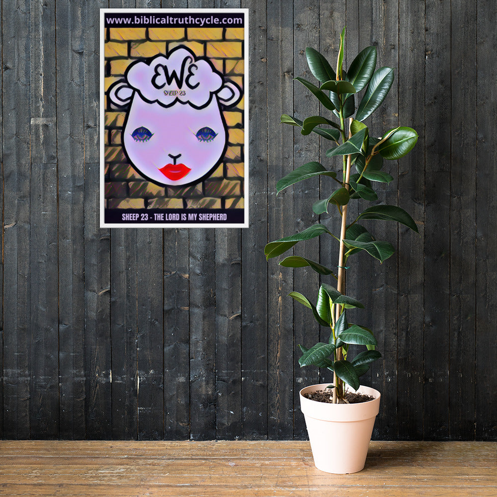 SHEEP 23 - Framed Poster (EWE)