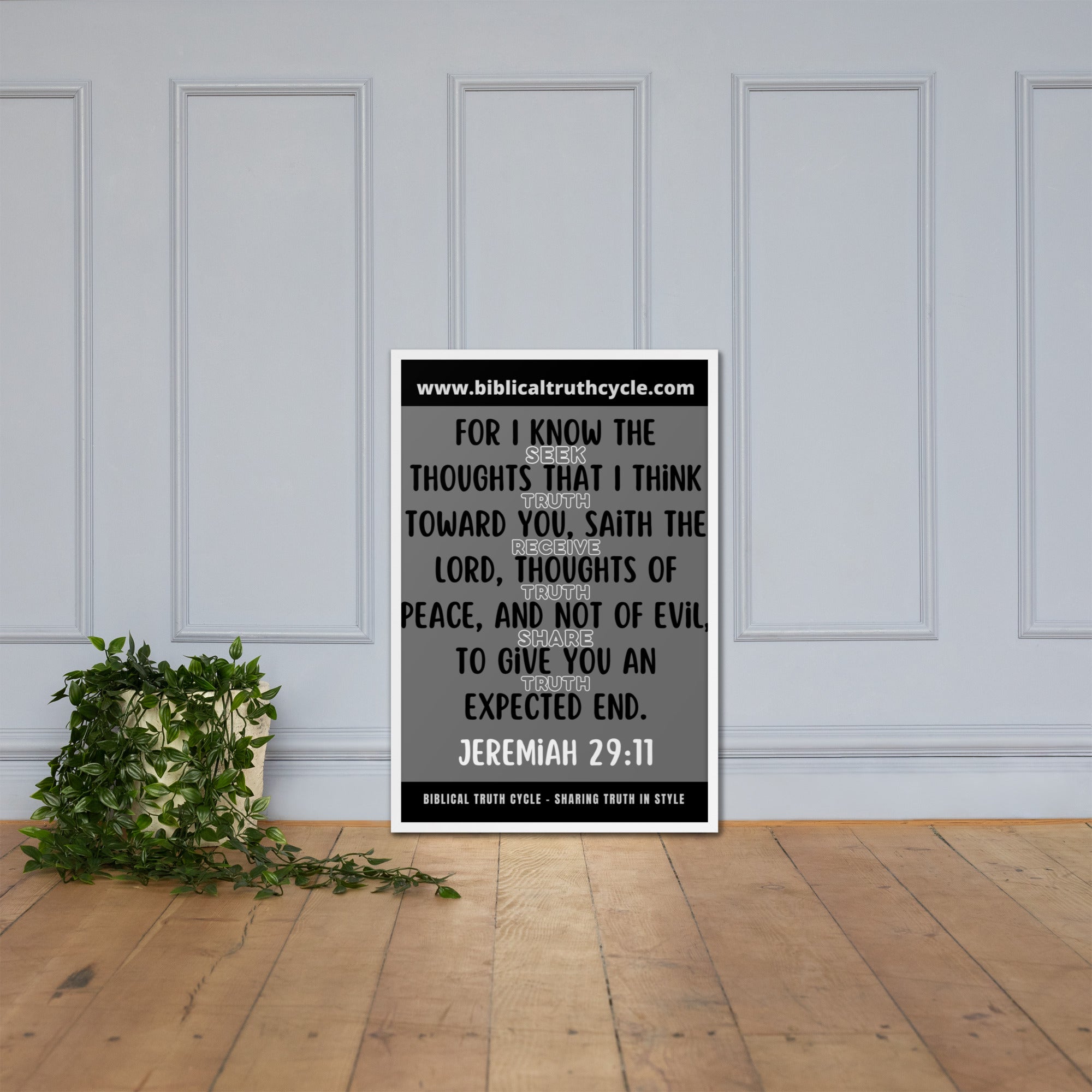 Biblical Truth Cycle - Framed Poster