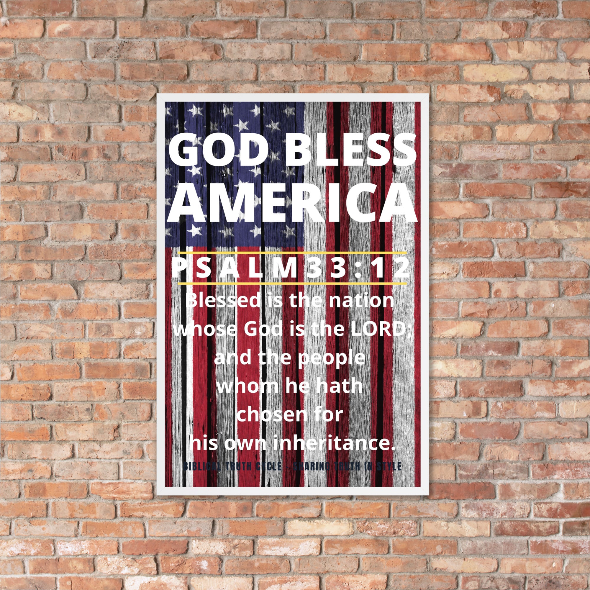 Biblical Truth Cycle - Framed Poster (USA)