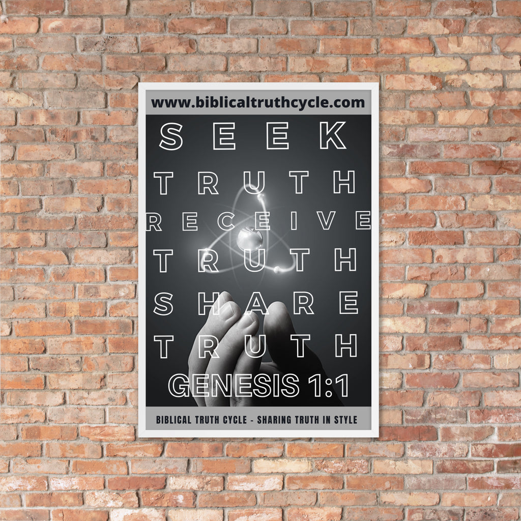Biblical Truth Cycle - Framed Poster (Mono)