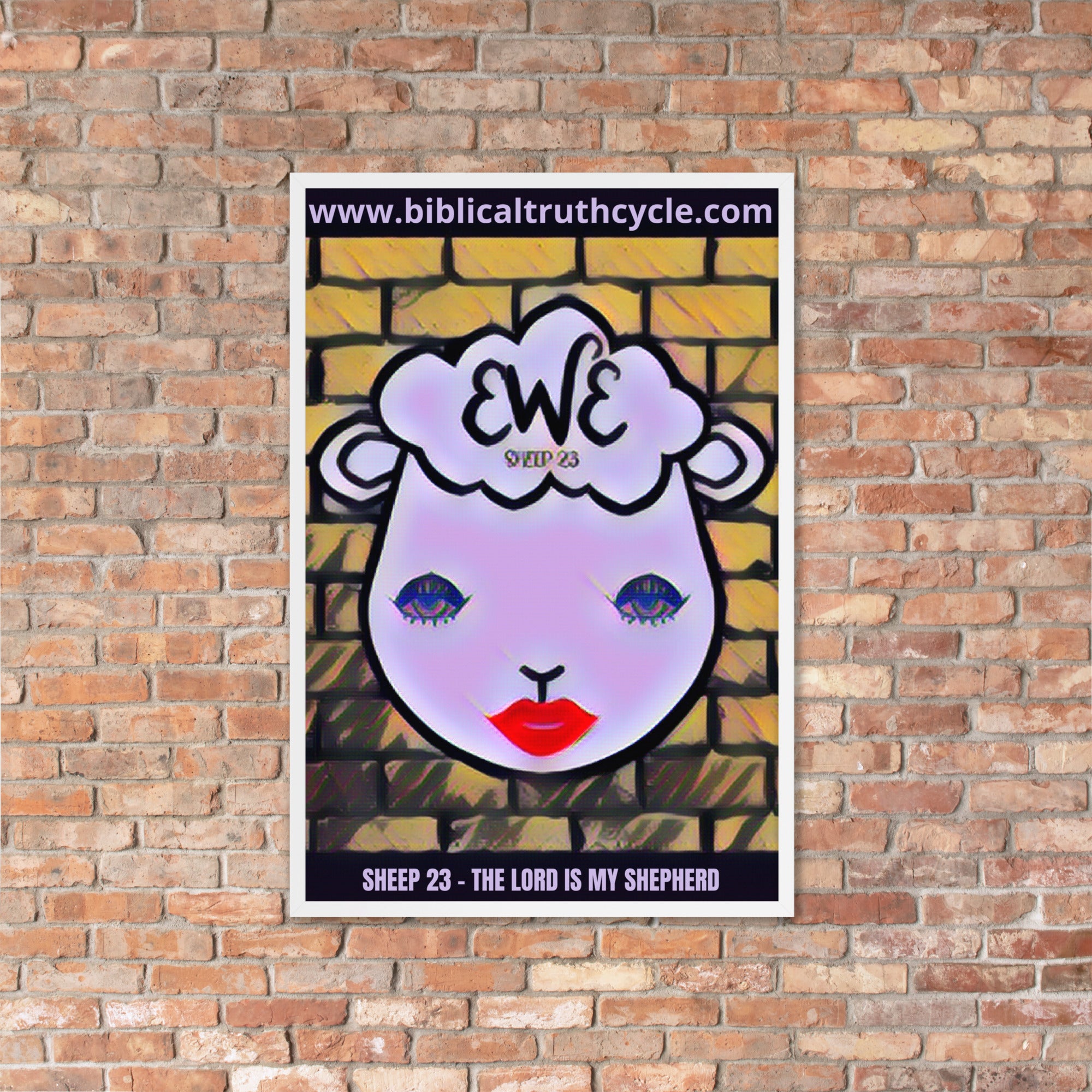 SHEEP 23 - Framed Poster (EWE)