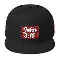 Biblical Truth Cycle - Snapback Hat (John 3:16 - White Letters) _ Embroidered