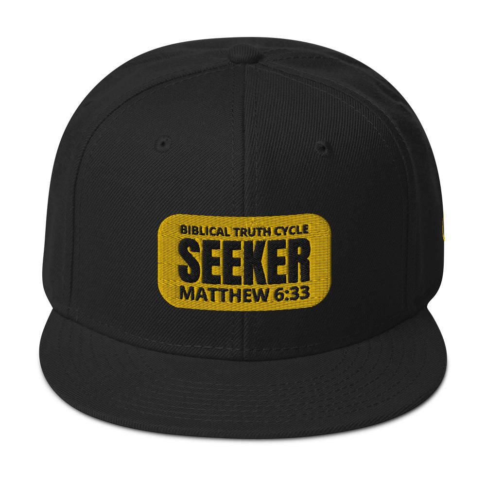 Biblical Truth Cycle - Snapback Hat (Seeker) _ Embroidered