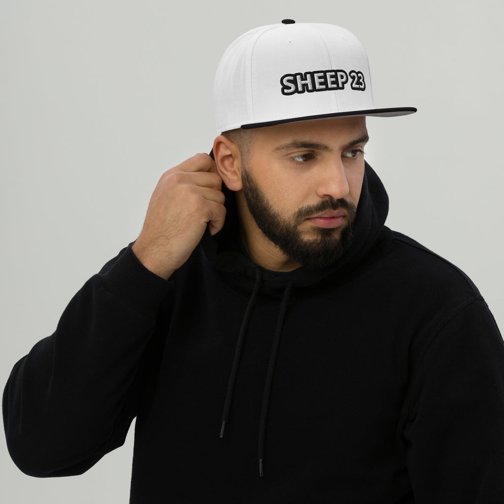 Sheep 23 -- Snapback Hat _ Embroidered