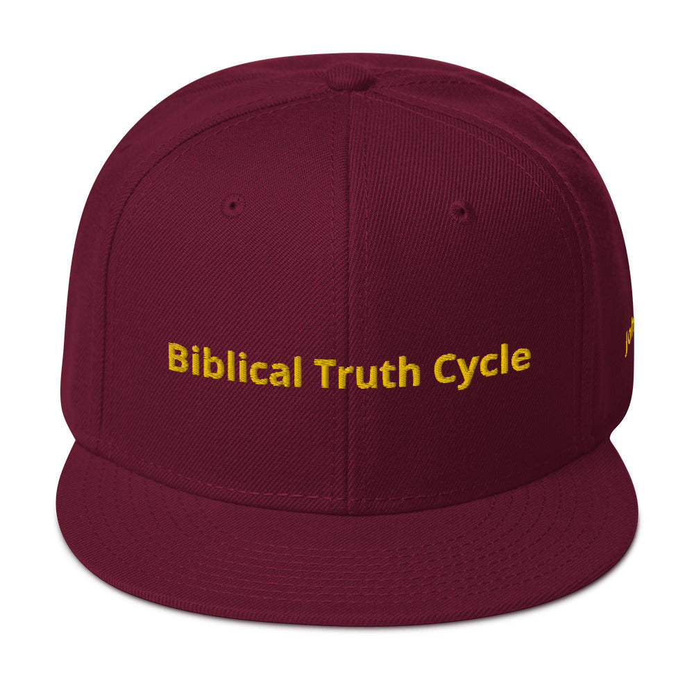 Biblical Truth Cycle - Snapback Hat _ Embroidered