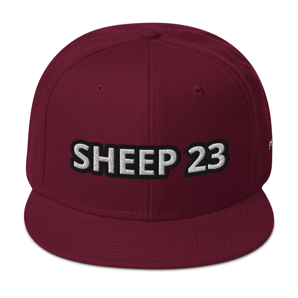 Sheep 23 -- Snapback Hat _ Embroidered