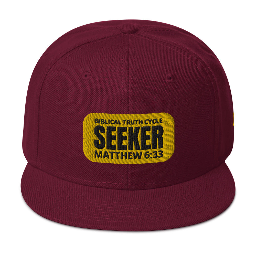 Biblical Truth Cycle - Snapback Hat (Seeker) _ Embroidered
