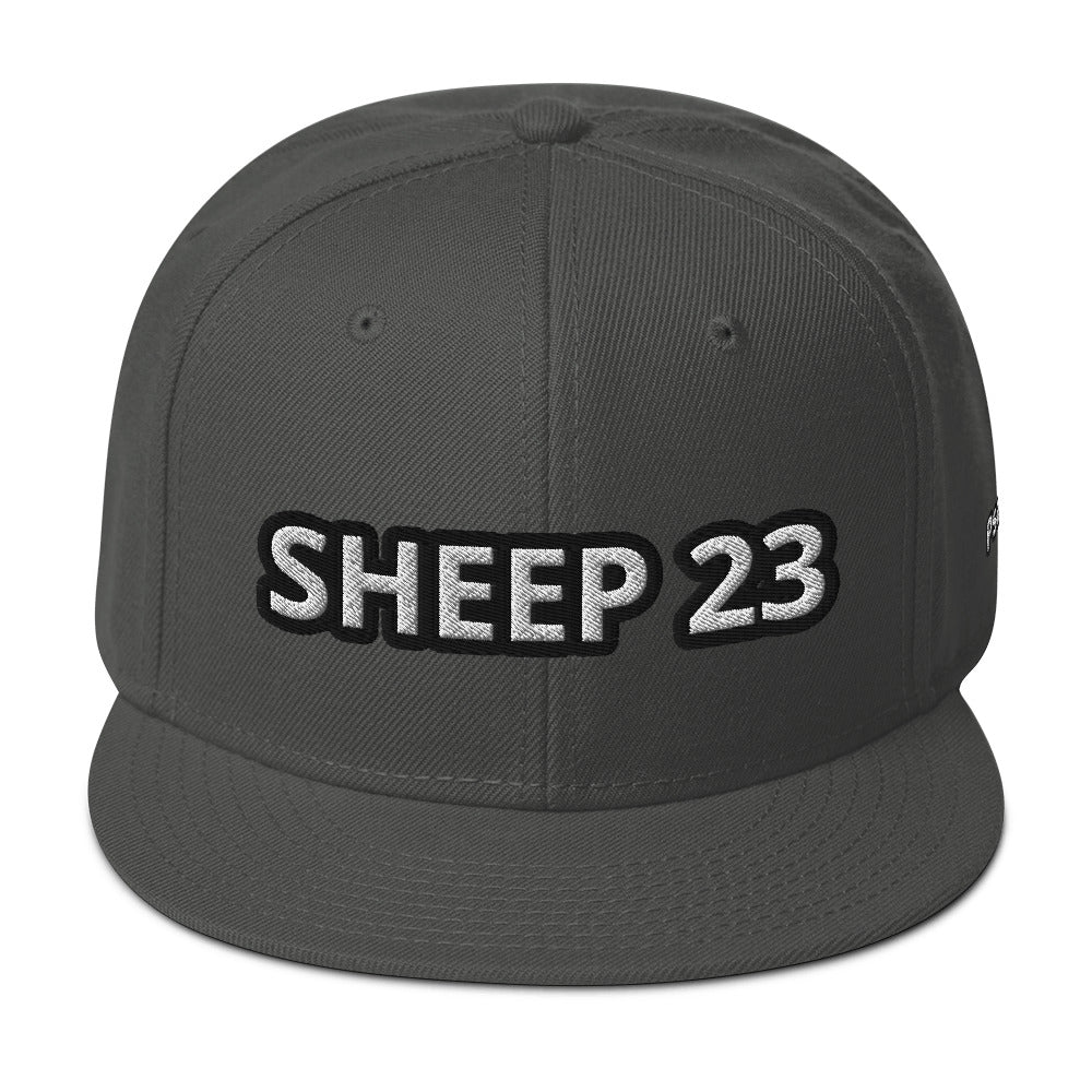 Sheep 23 -- Snapback Hat _ Embroidered