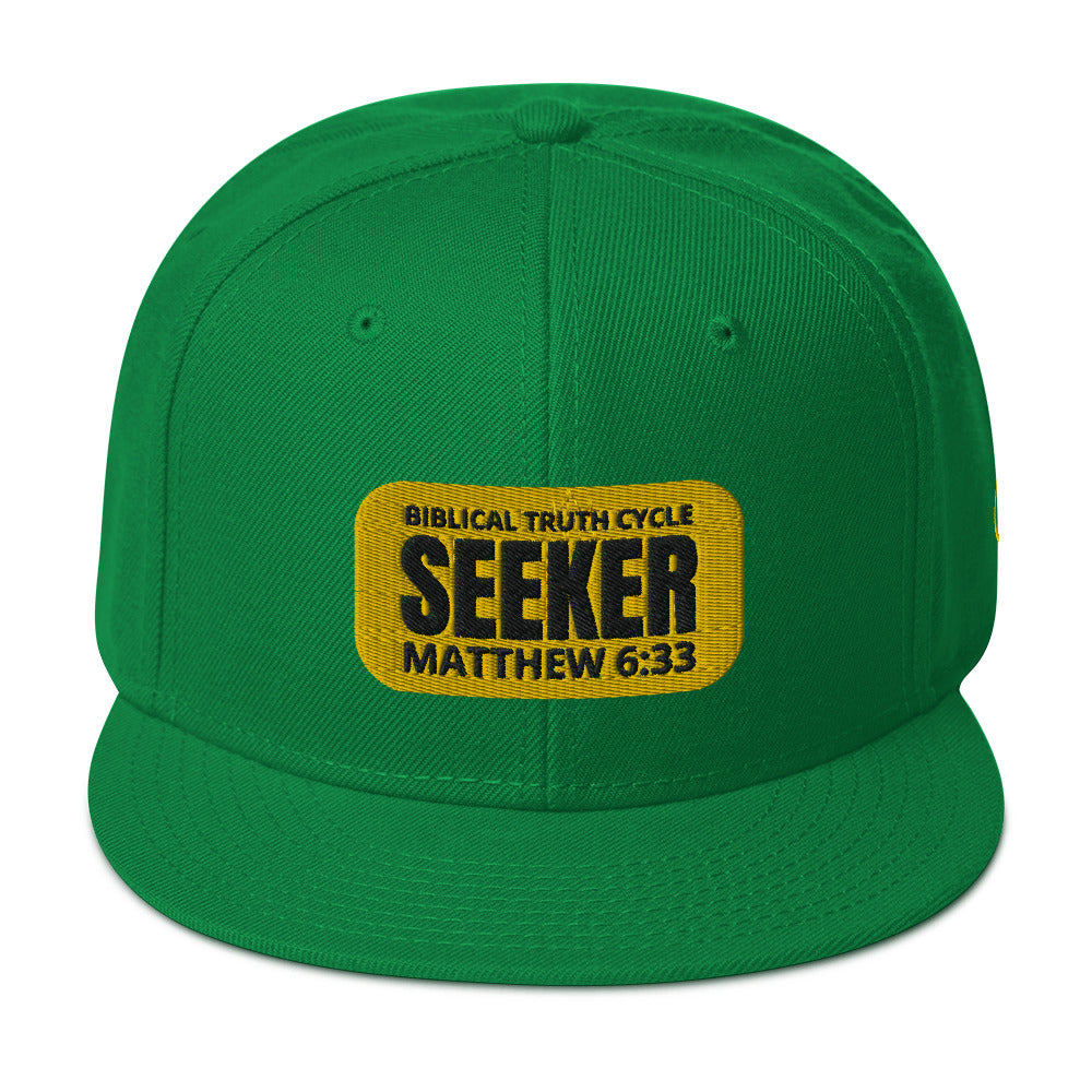 Biblical Truth Cycle - Snapback Hat (Seeker) _ Embroidered