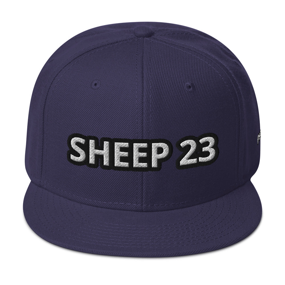 Sheep 23 -- Snapback Hat _ Embroidered