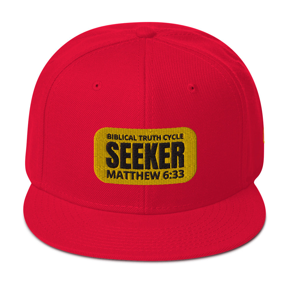 Biblical Truth Cycle - Snapback Hat (Seeker) _ Embroidered
